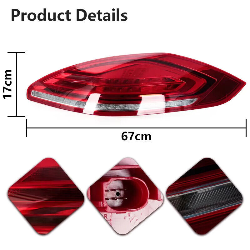 LED taillights for the left driver's side of the for Porsche for Panamera 970 2014 - 2016.