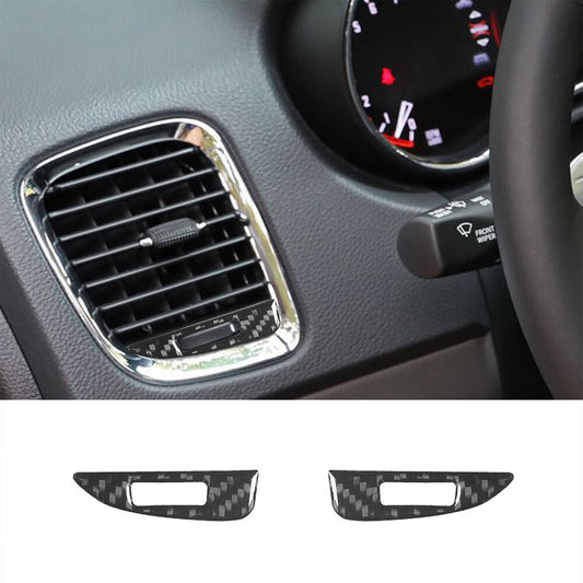 Carbon Fiber Side Air Vent Swtich Cover Trim for Dodge Durango 2014-2020 Type B