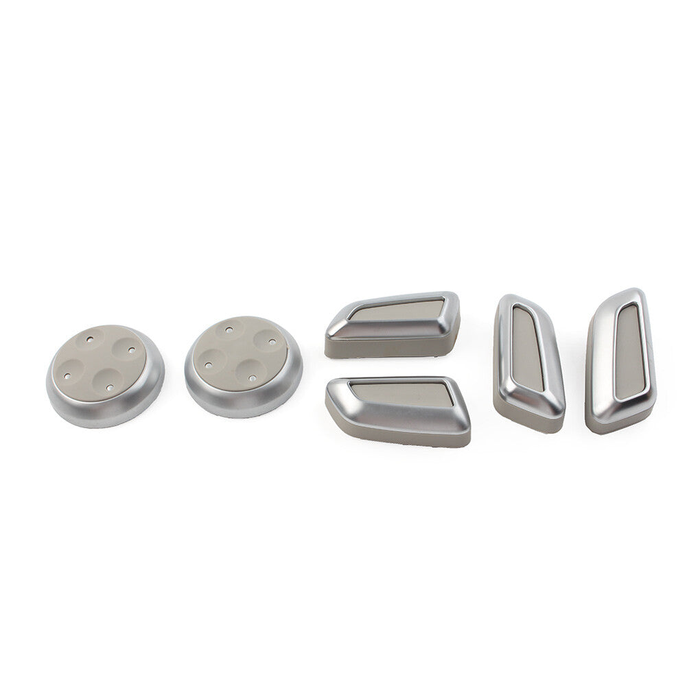 Car for Seat Switch Adjustment Button Cover Kit Fit for Audi A3 for A4 for A5 for A6 A7 Q3 Q5 Grey