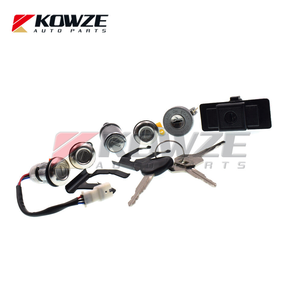 Lock Cylinder Key Set For PAJERO MONTERO II 2nd 1990-2004 4G54 4G64 4M40 6G72