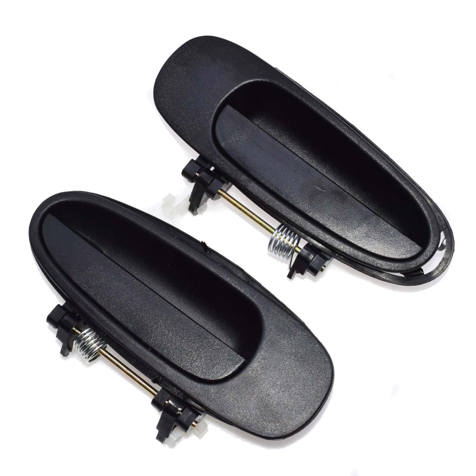 Black exterior door handles on the left, right, and rear sides, suitable for Toyota for Corolla 1993-1997