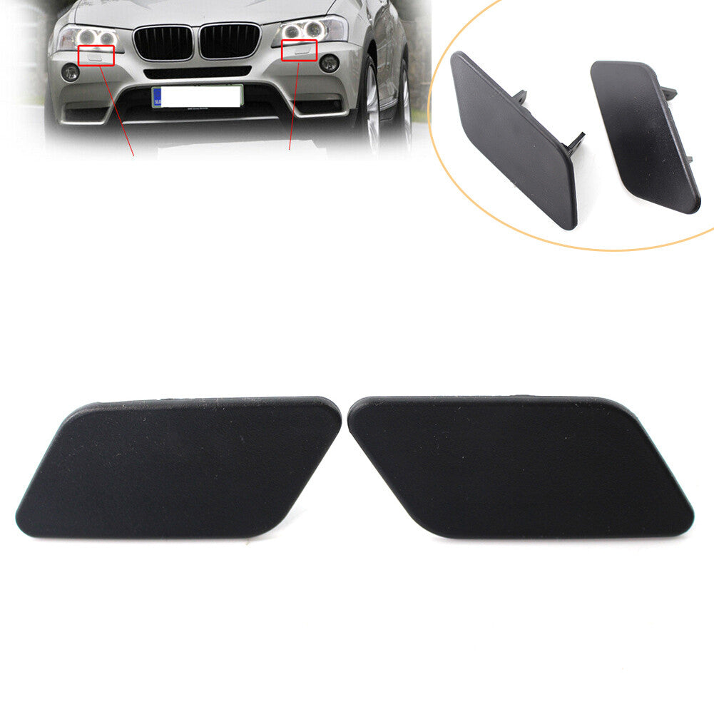 for BMW X3 F25 2010 - 2014 2x Front Bumper Headlight Headlamp Washer Cap Cover