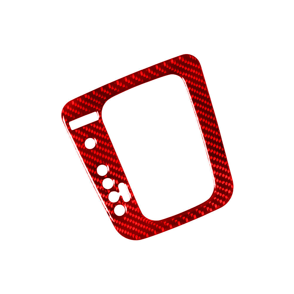 Red Carbon Fiber Gear shift Panel Frame Trim for Volkswagen for Tiguan 2013-2017