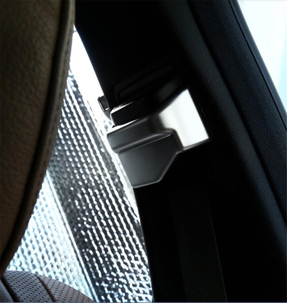 Silver ABS Front for Seat Belt Buckle Cover for Mercedes-Benz S Class W221 2008-2012