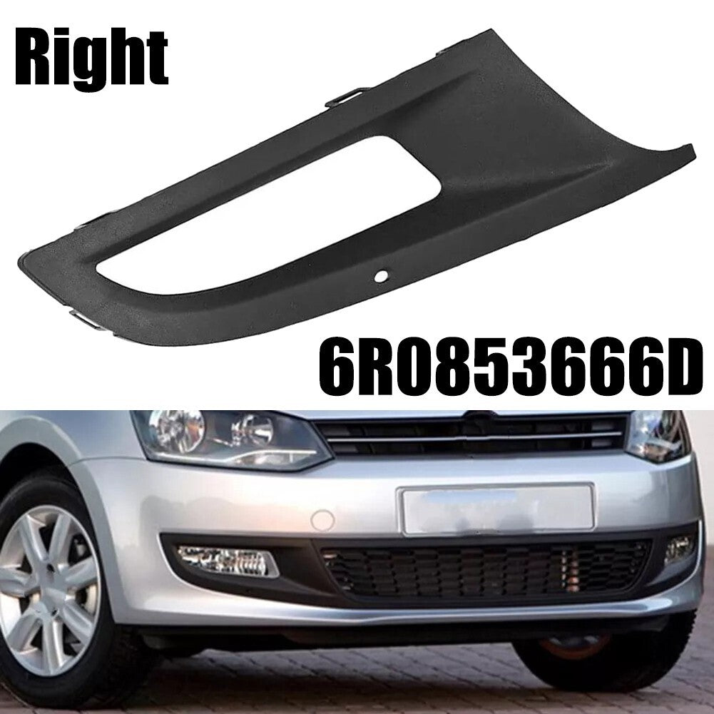 Car Front Right Bumper Fog Light Grille Cover For 6R 2009-2013 6R0853666D Part