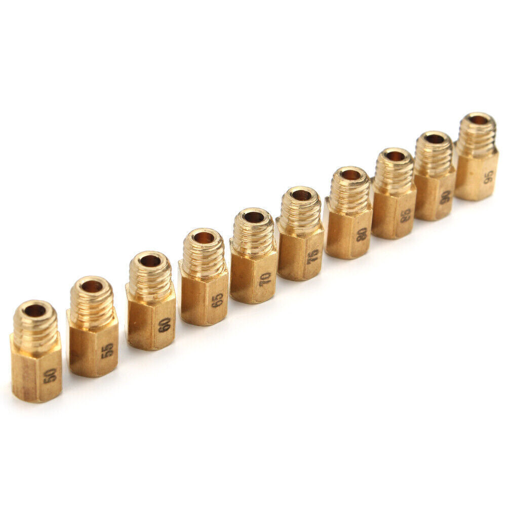 10PCS Carburetor Main Jet Fit VM/TM/TMX AX100 50,55,60,65,70,75,80,85,90