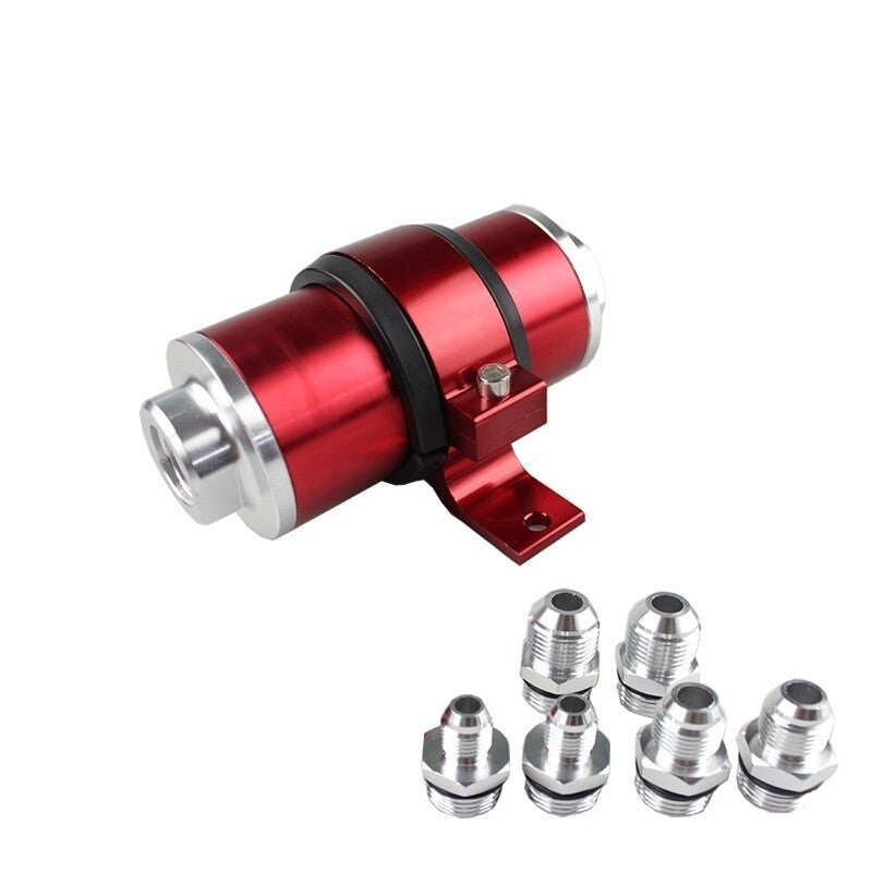 6AN/8AN/10AN high flow 100 micron cleanable direct-emission fuel filter adapter