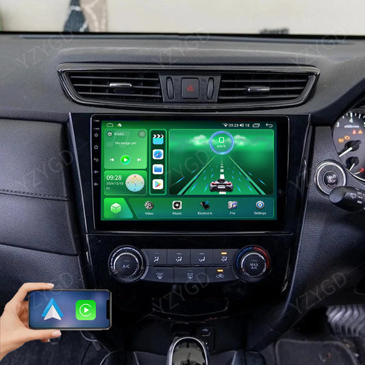 for Nissan Qashqai 2014-2019 Android Carplay Car Radio GPS Navi Stereo Screen BT