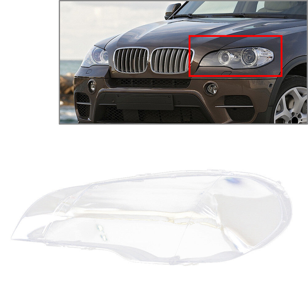 Lamp Lens Cover Headlight Cover Lampshade for BMW X5 E70 2007-2013