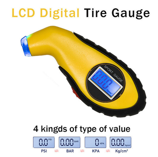 Digital tire pressure gauge LCD electronic test tool for Alfa Romeo