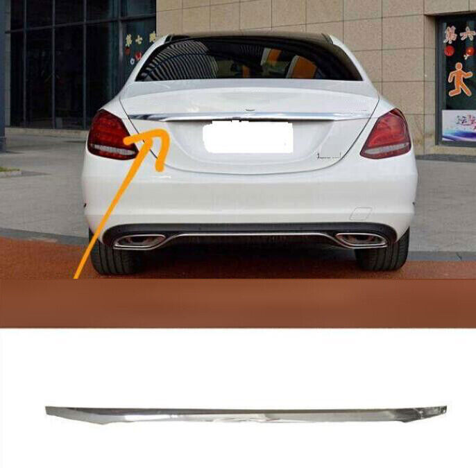 For 2015-2018 for Benz C-Class W205 Chrome Style strip Rear Tailgate Trunk Lid Cover