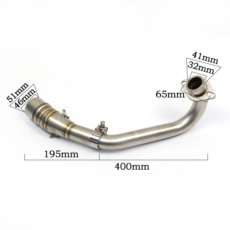 Motorcycle Slip On Exhaust Muffler Tip Link Connect Pipe for Yamaha XMAX250 300
