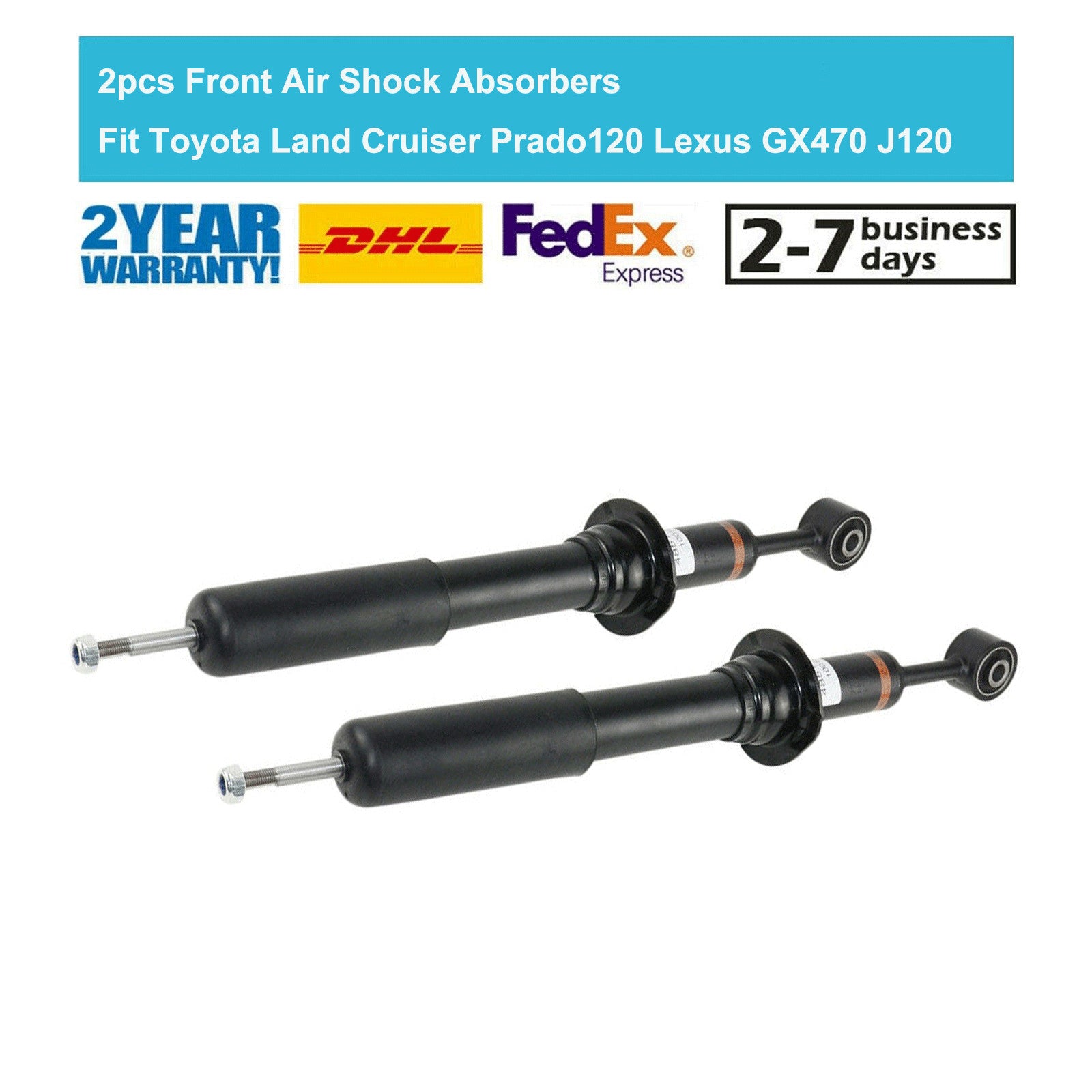 2PCS Front Shock Absorbers for Toyota for Land Cruiser Prado for Lexus GX470 4851069495