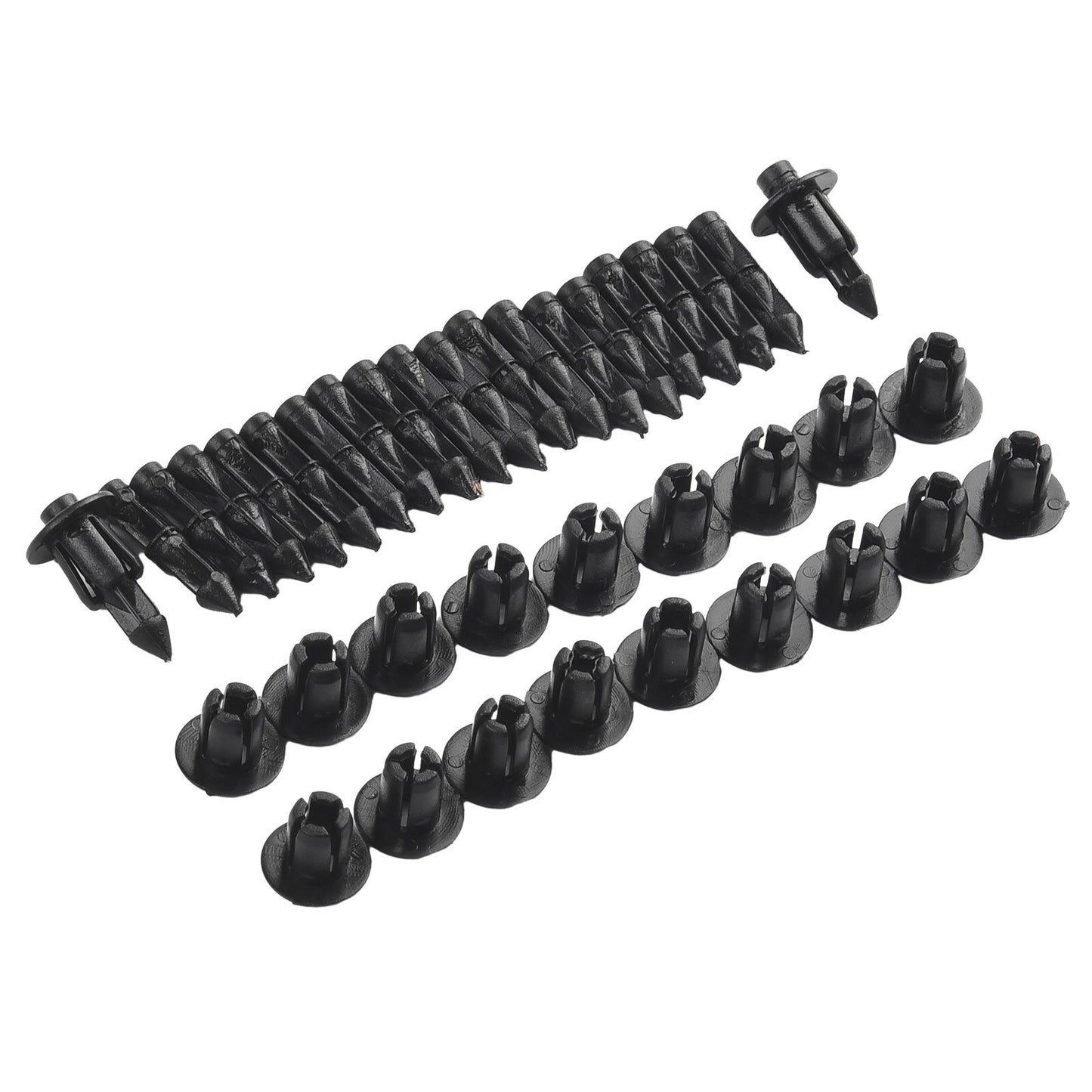 20 Panel Fasteners 6mm Bicycle Black Fairing for Suzuki -Rivet