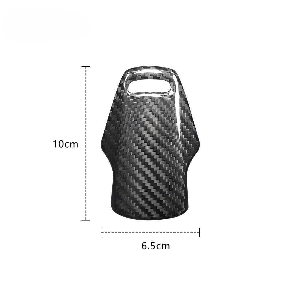 Car center gear cutter carbon fiber trim cover for Corvette C8 (20-23)