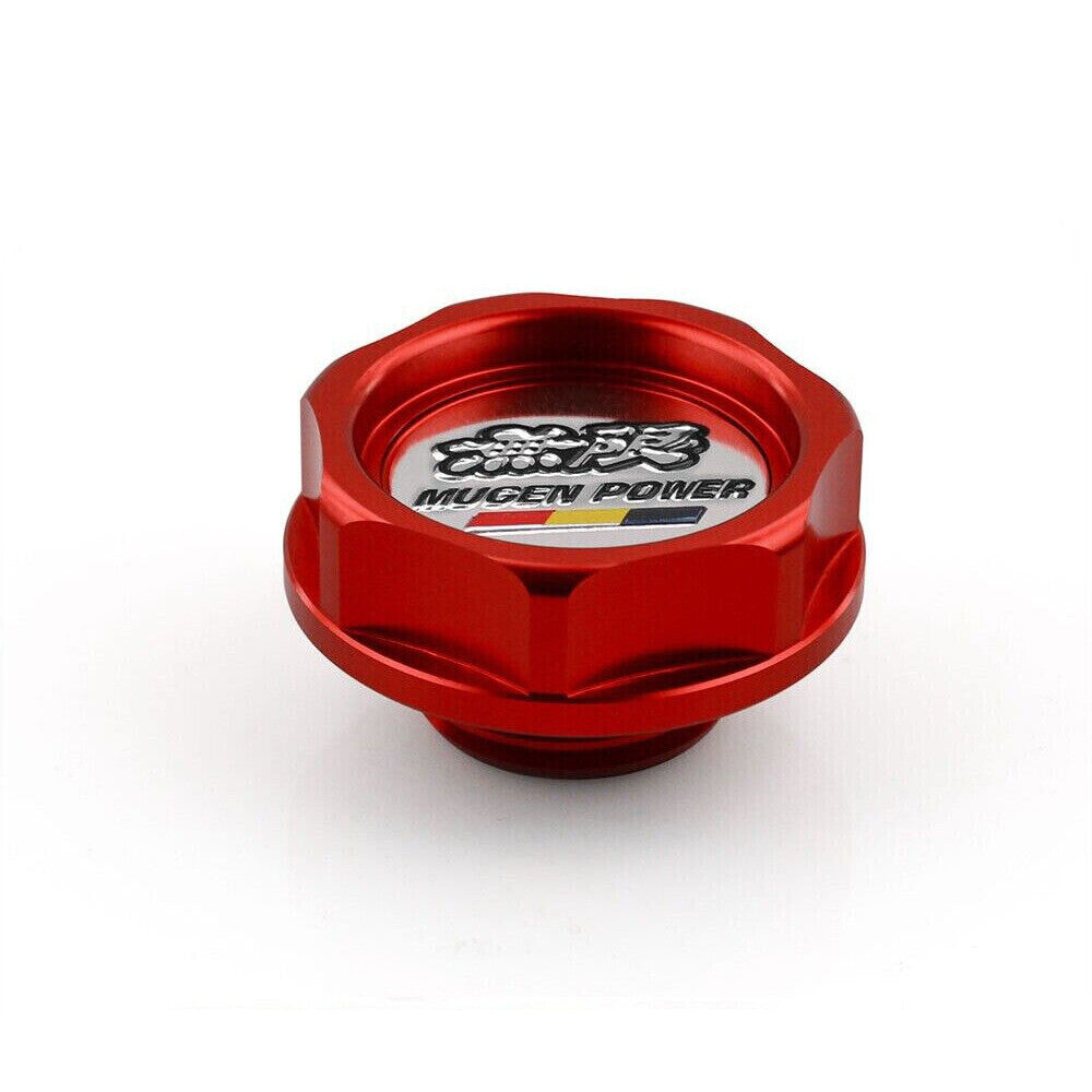 Red Oil Filler Cap Cover + Oil Dipstick for Honda for Civic Accura K20 K Series