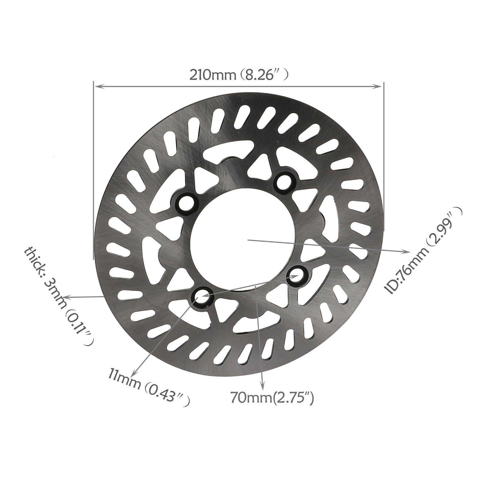 1.4x14 inch front wheel, 60/100-14 tire, rim + brake disc, Apollo RFZ 110 BBR bicycle.
