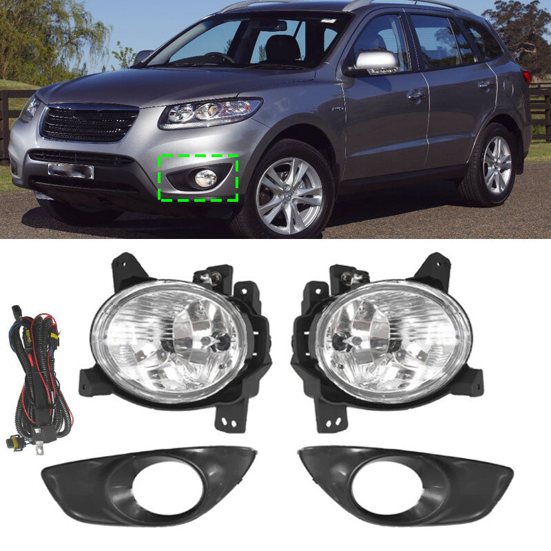 for Hyundai Santa Fe Santafe 2.4 2009-2012 Front Foglamp With Bulb With harness