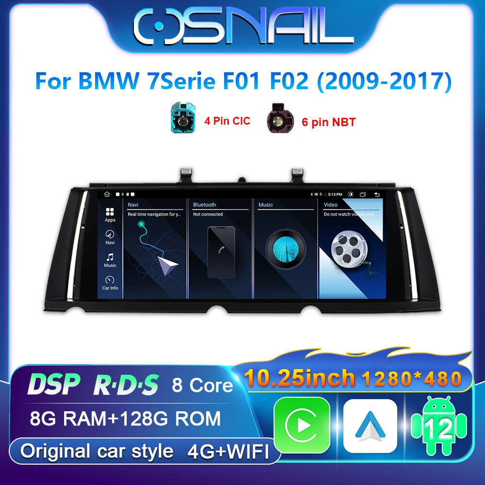 Car Stereo Radio CarPlay for BMW 7 Series F01 F02 2009-2017 GPS Player Screen