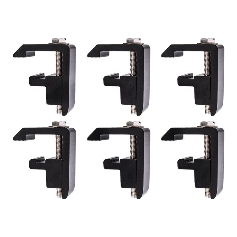 6-Piece Mounting Clip for Toyota Tacoma/Tundra Truck Cover/Camping Shell (Black)