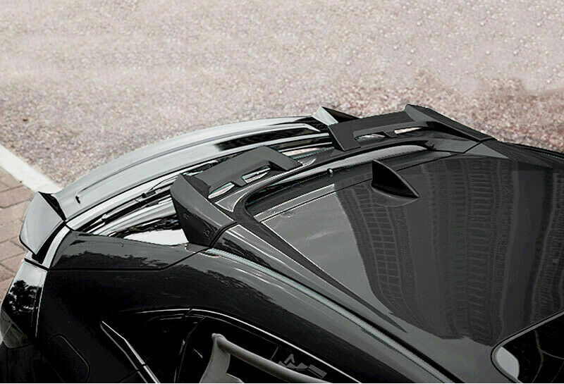 Black Rear Roof Spoiler Tail Wing Bar Cover for Honda for Civic Hatchback 2017-2021
