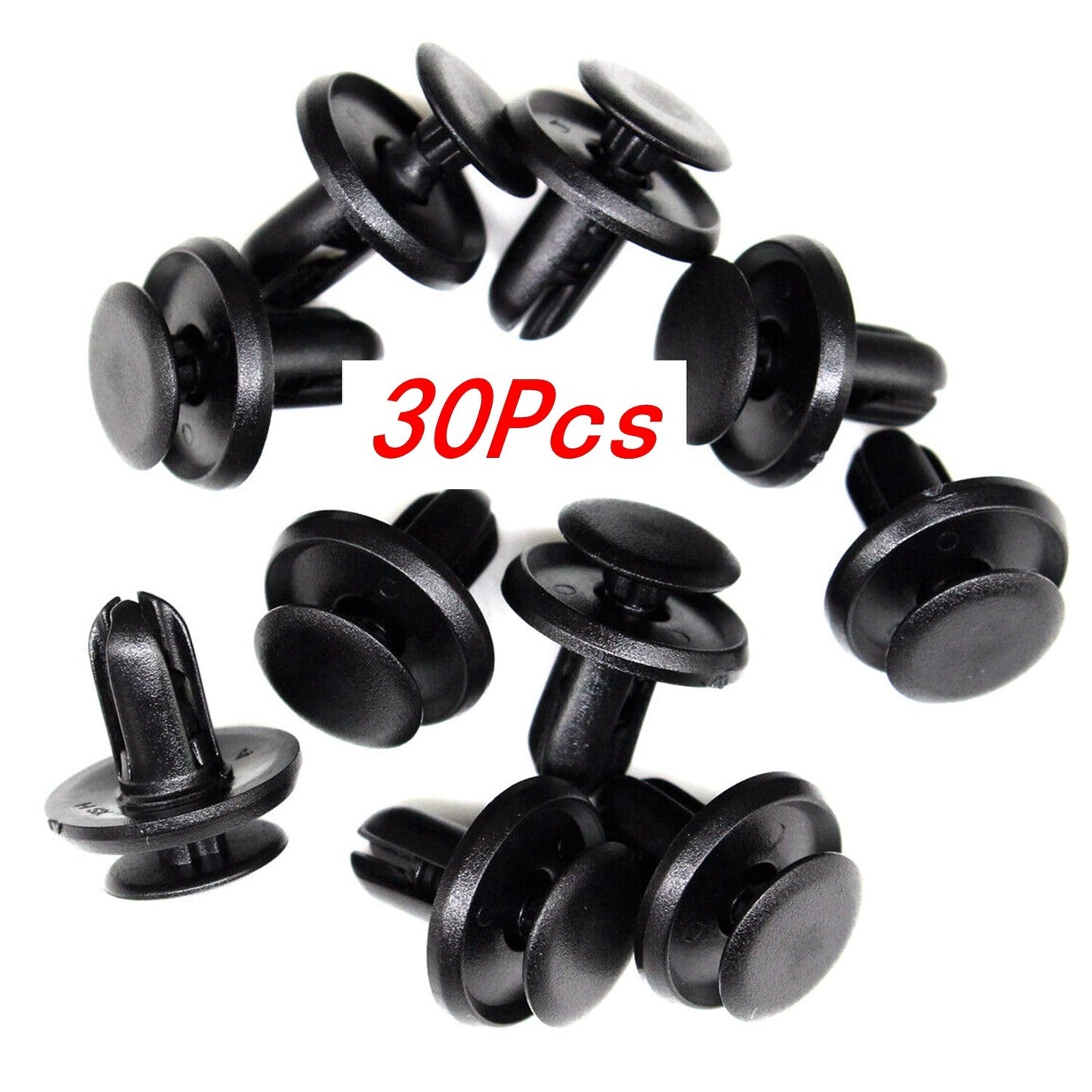 30x Front Headlamp Push Rivet Clips 6mm Hole Retainer for Subaru 909130013