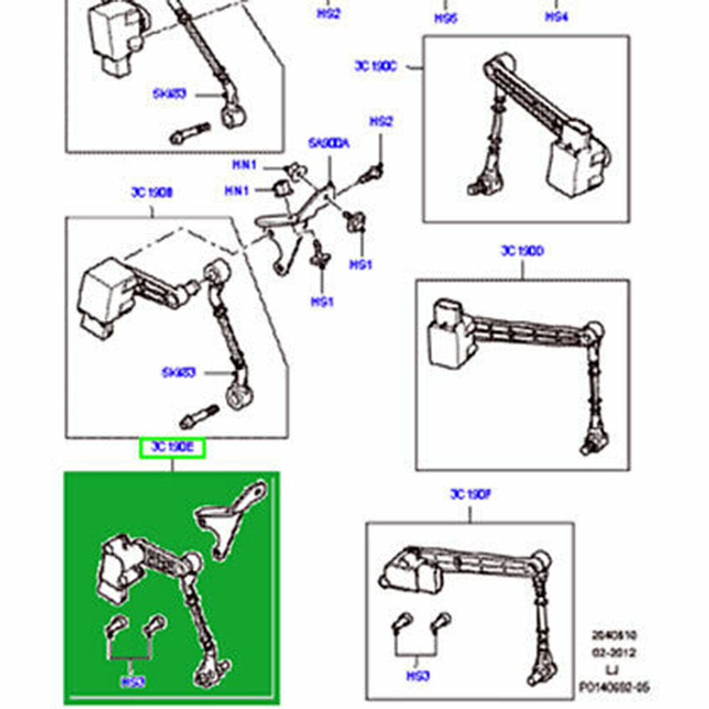 Front Air Suspension Height Level Sensor for Land Rover for Range Rover L322 2003-12