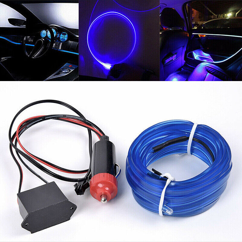 4M Car Interior Atmosphere Glowing Light Strip With Drive For Console Dash Board