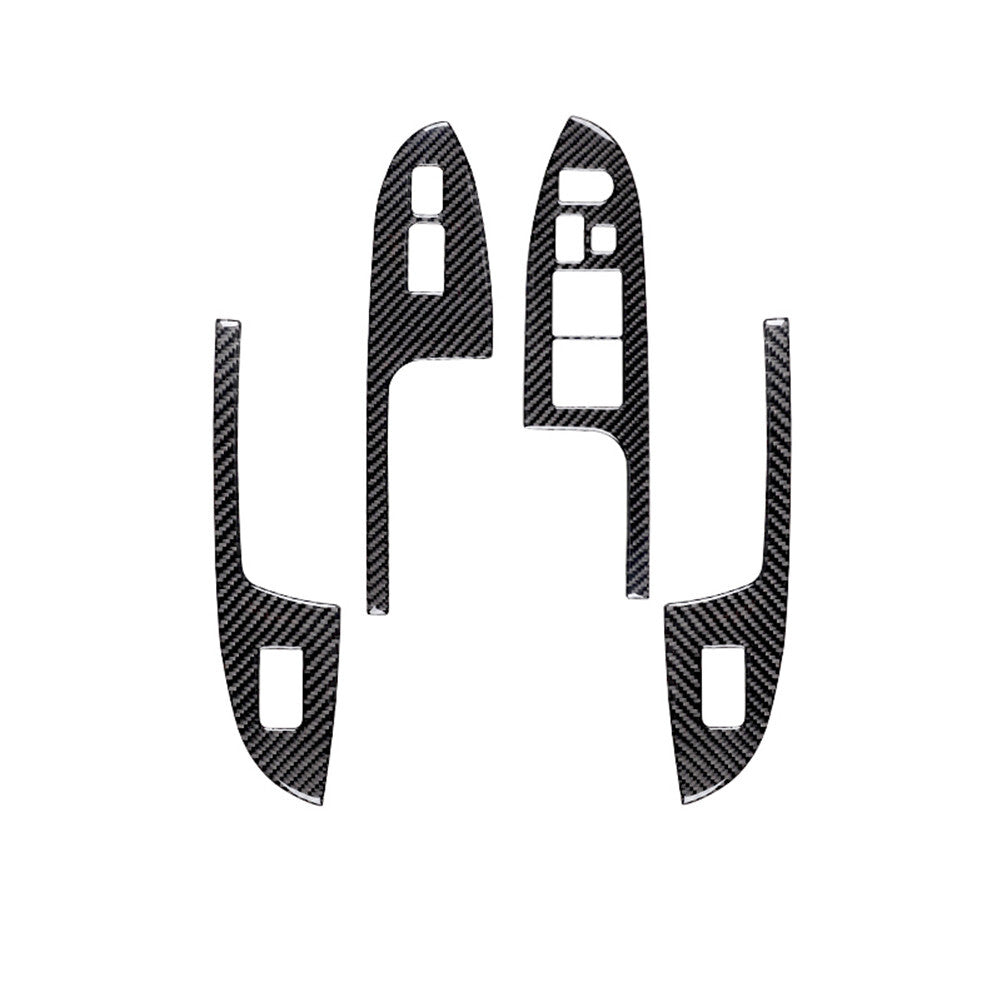Carbon Fiber Window Switch Panel Trim Cover for Honda Accord Sedan 2003-2007