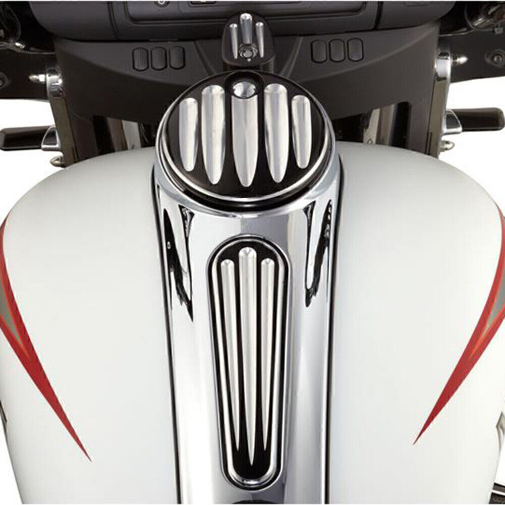 Lgnition Switch Cover Fuel Tank Cap for Harley Touring FLHX FLTRX 2008 2009-2013