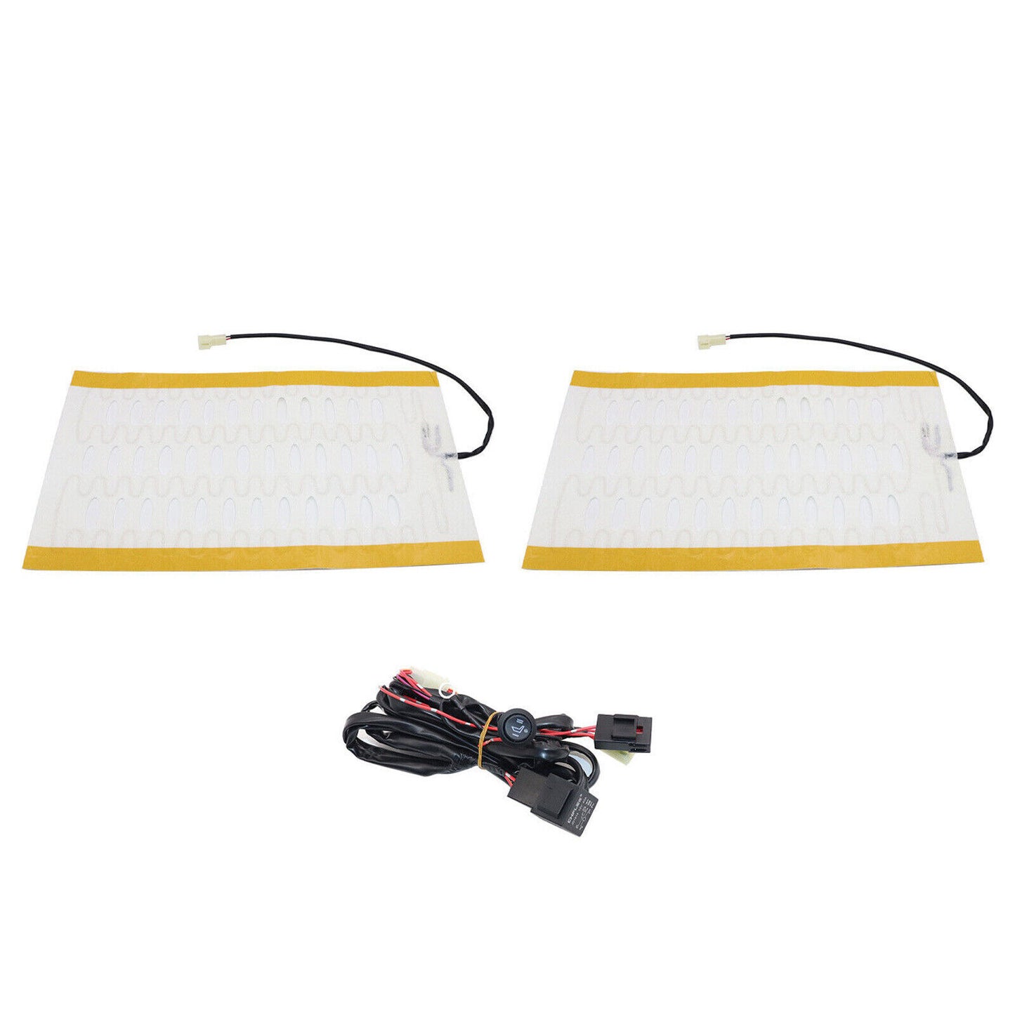 1Seat Universal Carbon Fiber Car Heated for Seat Heater Kit with Round Switch 12VIW