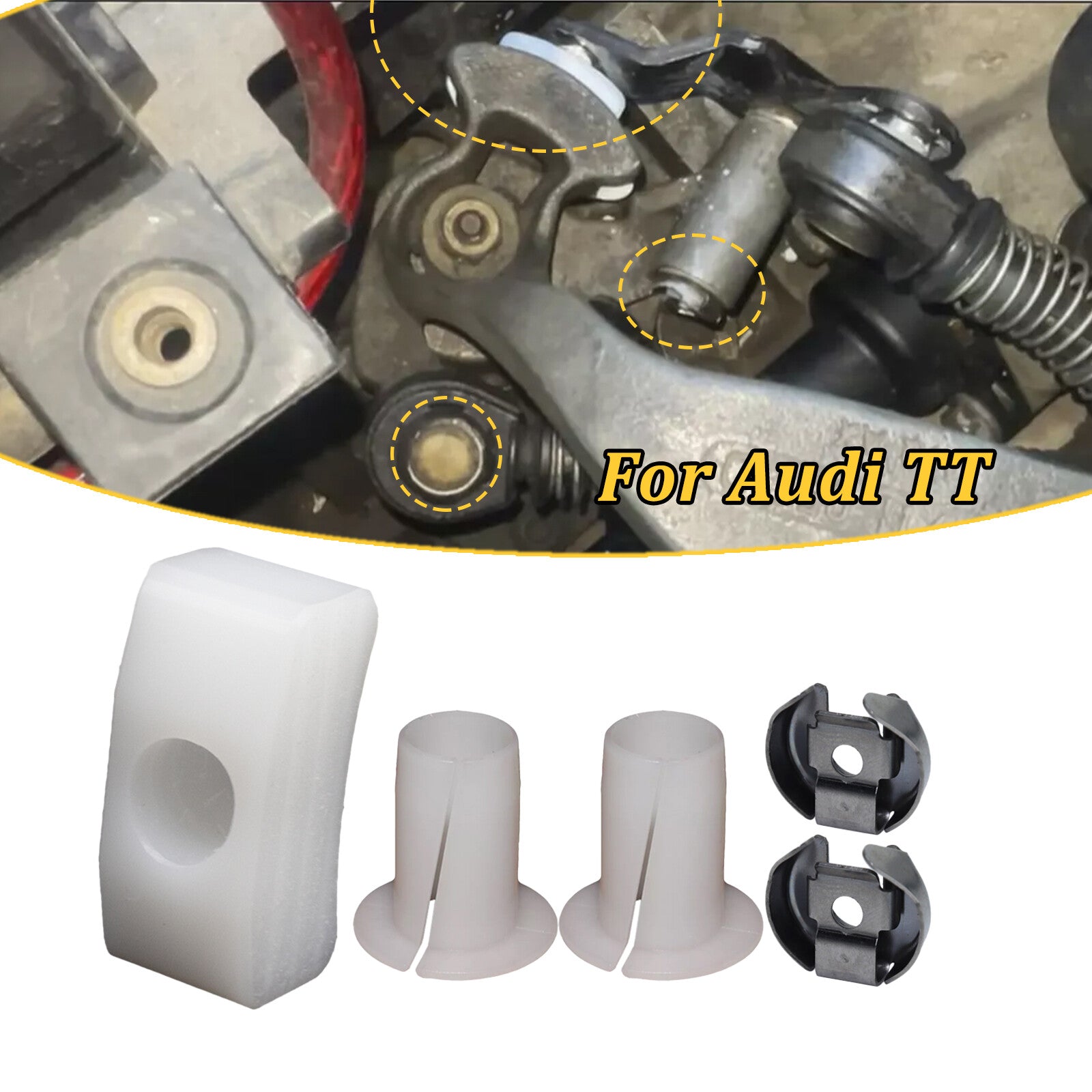5pcs for Audi TT Pivot Bearing Bushing Shift Relay Lever Slide Shoe Lock Washer