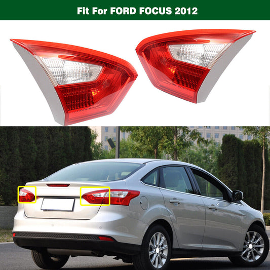 1Pair Rear Tail lights Inner Tail Rear Lamps Fit for Ford Focus 2012-2014 Sedan