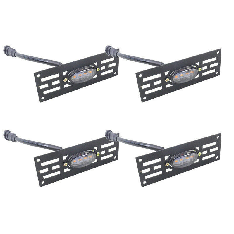 for Ford Explorer 2020-24 smoke LED Front Grille Marker Running Light Lamp Decor