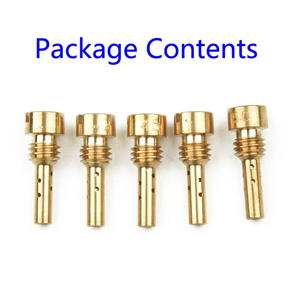 5x Slow Pilot Jets For Keihin CV CVK FCE CARB N424-25 40 42 45 48 50 Size 30-75