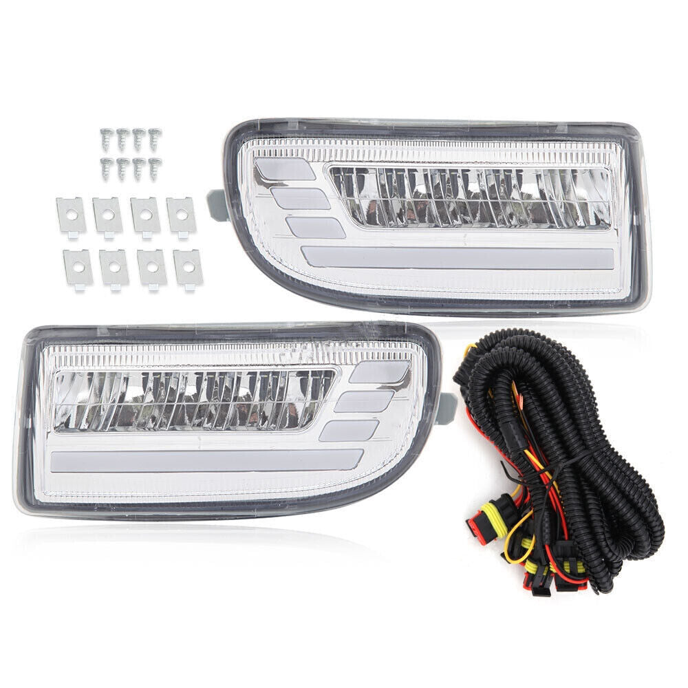 1 Pair LED Fog Lamp Daytime Running Light for Toyota for Land Cruiser J100 105