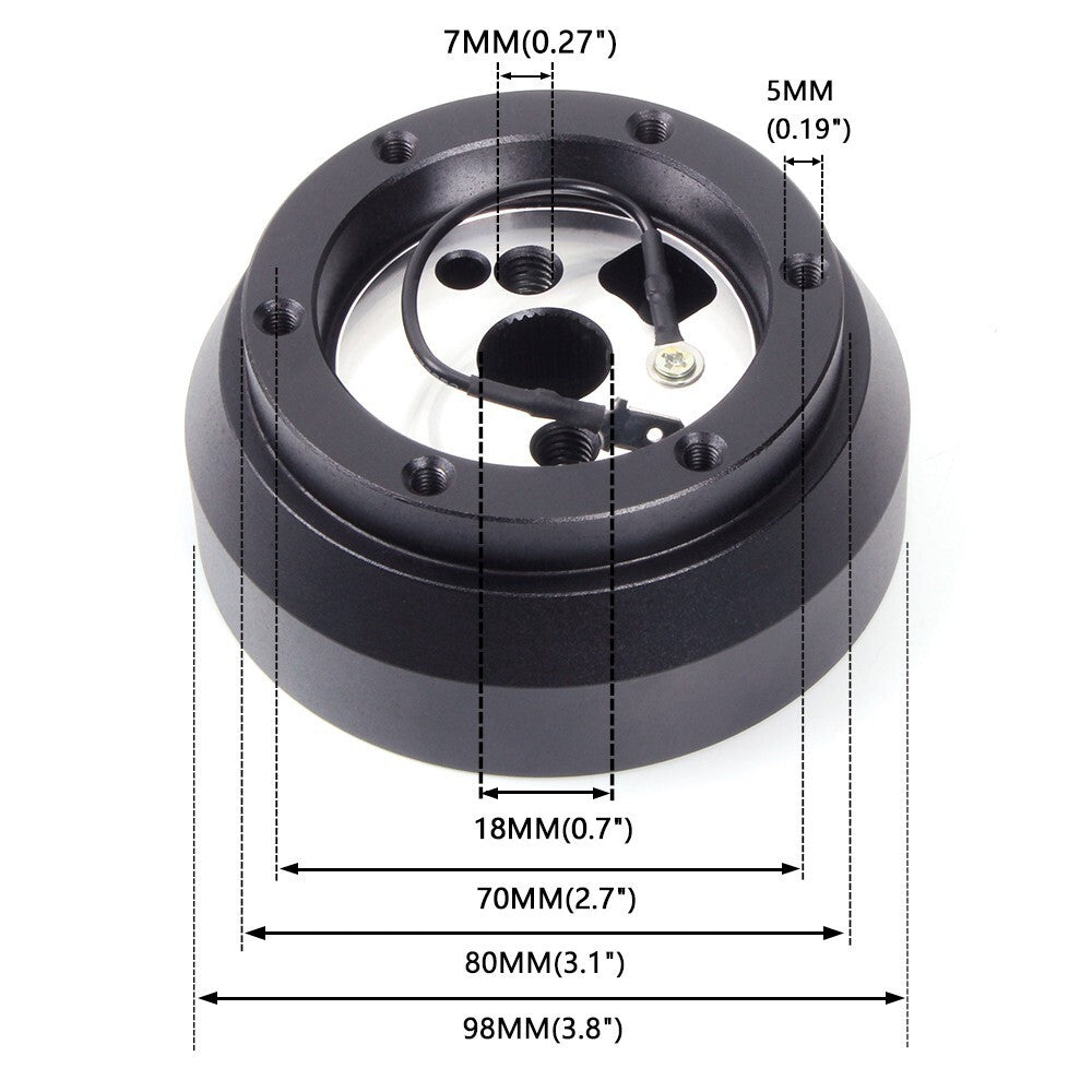 14 Suede Steering Wheel+Quick Release+Hub Adapter 170H for Chevy Camaro 69-05