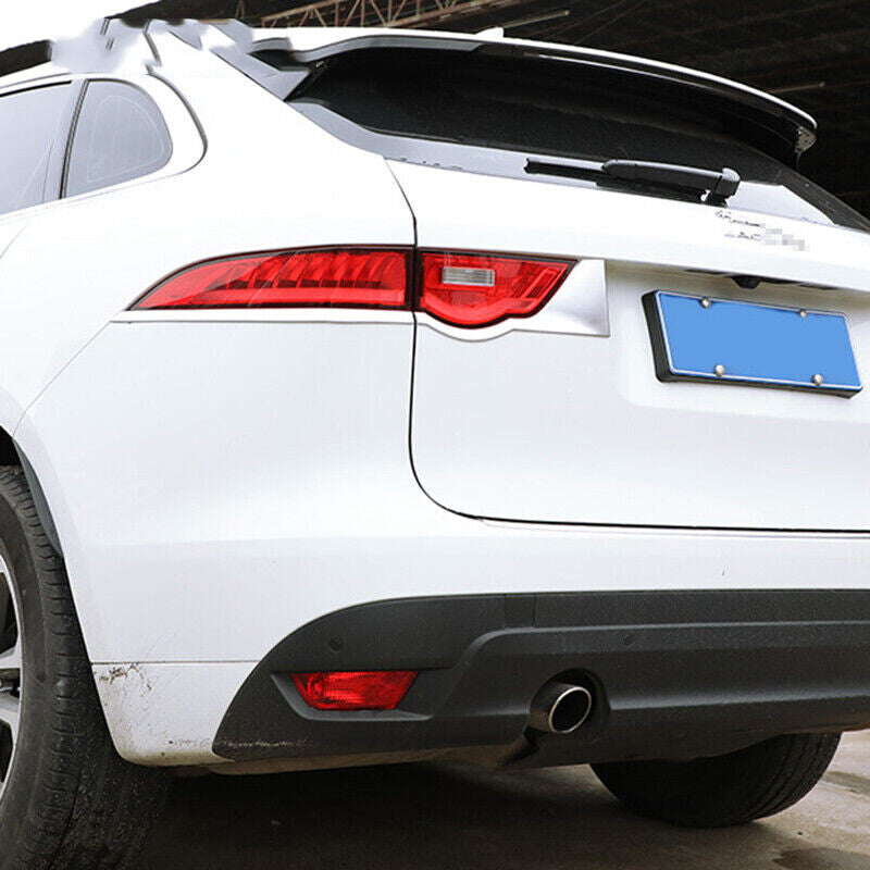 for Jaguar F-PACE 2016-2019 Chrome Rear Light Tail Lamp Eyebrow Strip Cover Trim