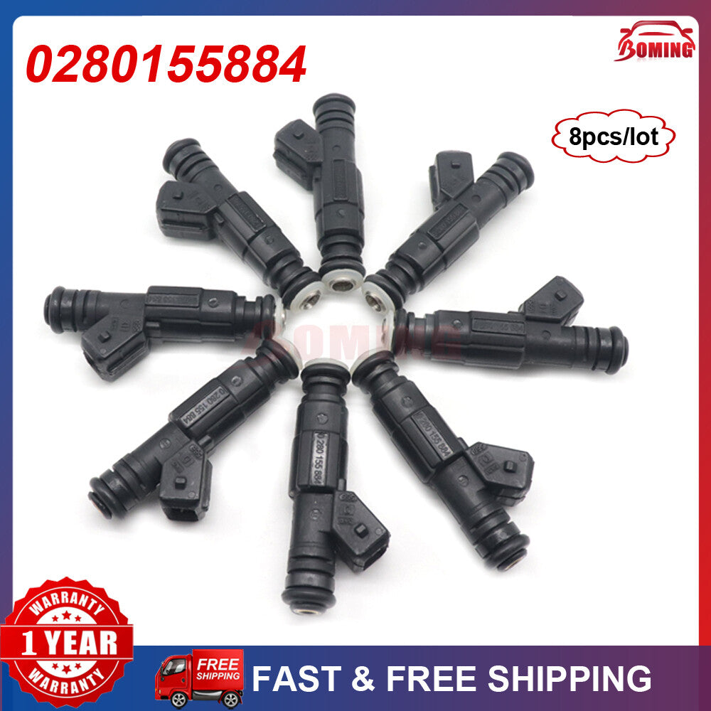 8PCS New Fuel Injectors 0280155884For for Chevy EXPRESS for GMC K2500 K3500 0280150747