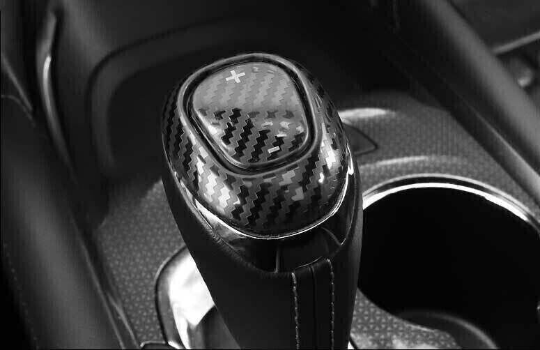 for Chevrolet Malibu 16-24 Carbon Fiber Style Gear Shift Knob Shifter Lever Trim