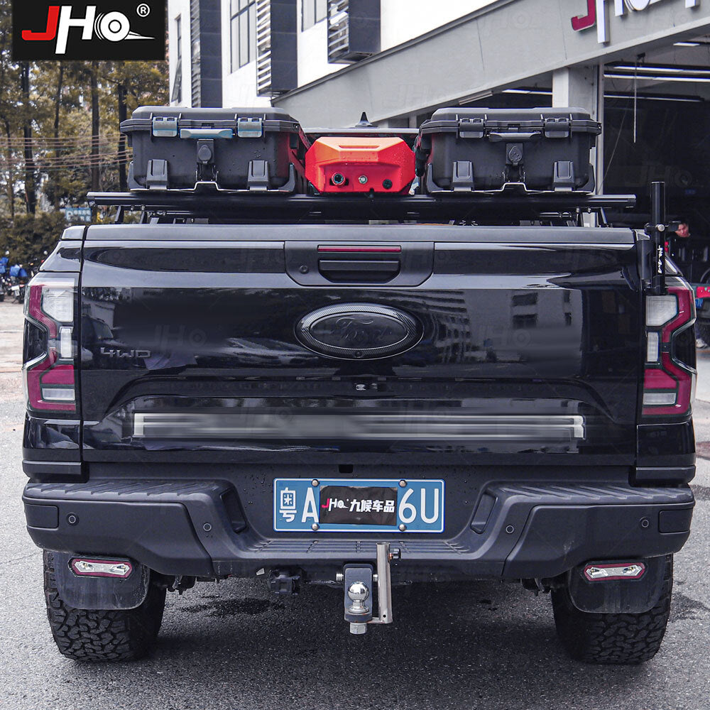 ABS Carbon Fiber Rear Tailgate Emblem Logo Cover Trim for Ford Ranger 2023-2024