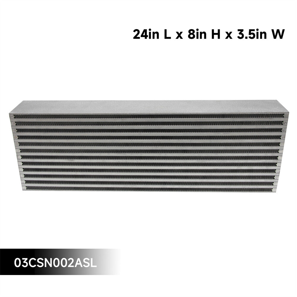 Universal Race High Performance Bar and Plate Air Intercooler Core 24X 8X3.5