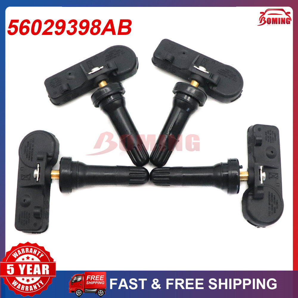 4x New 56029398AB TIRE PRESSURE SENSOR TPMS for CHRYSLER for JEEP for DODGE 68241067AB