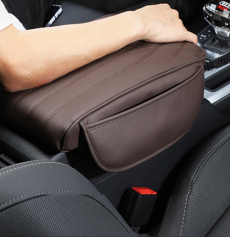 Car Accessories PU Armrest Cushion Cover Auto Center Console Box Pad Protector