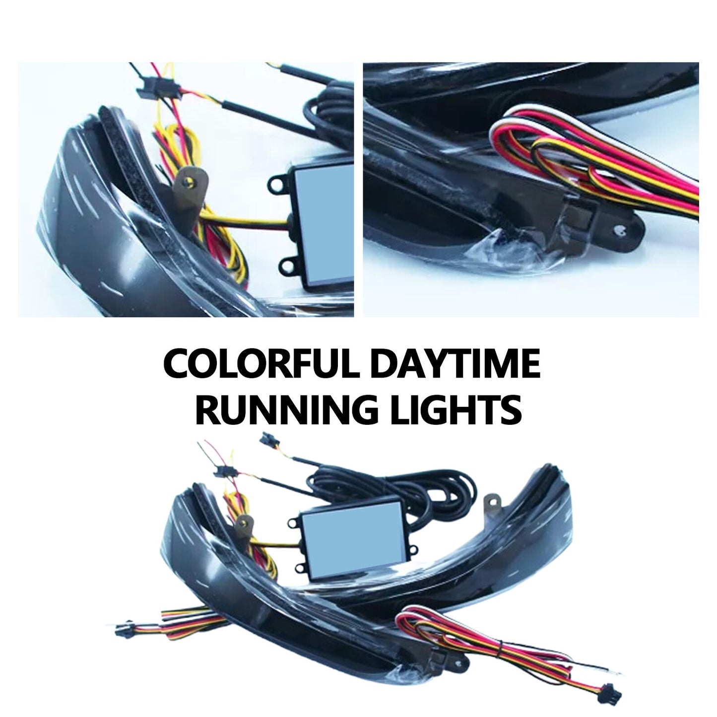 RGB LED Mirror Sequential Signal Light Fog Light for Infiniti Q50 Q60 2014-2022