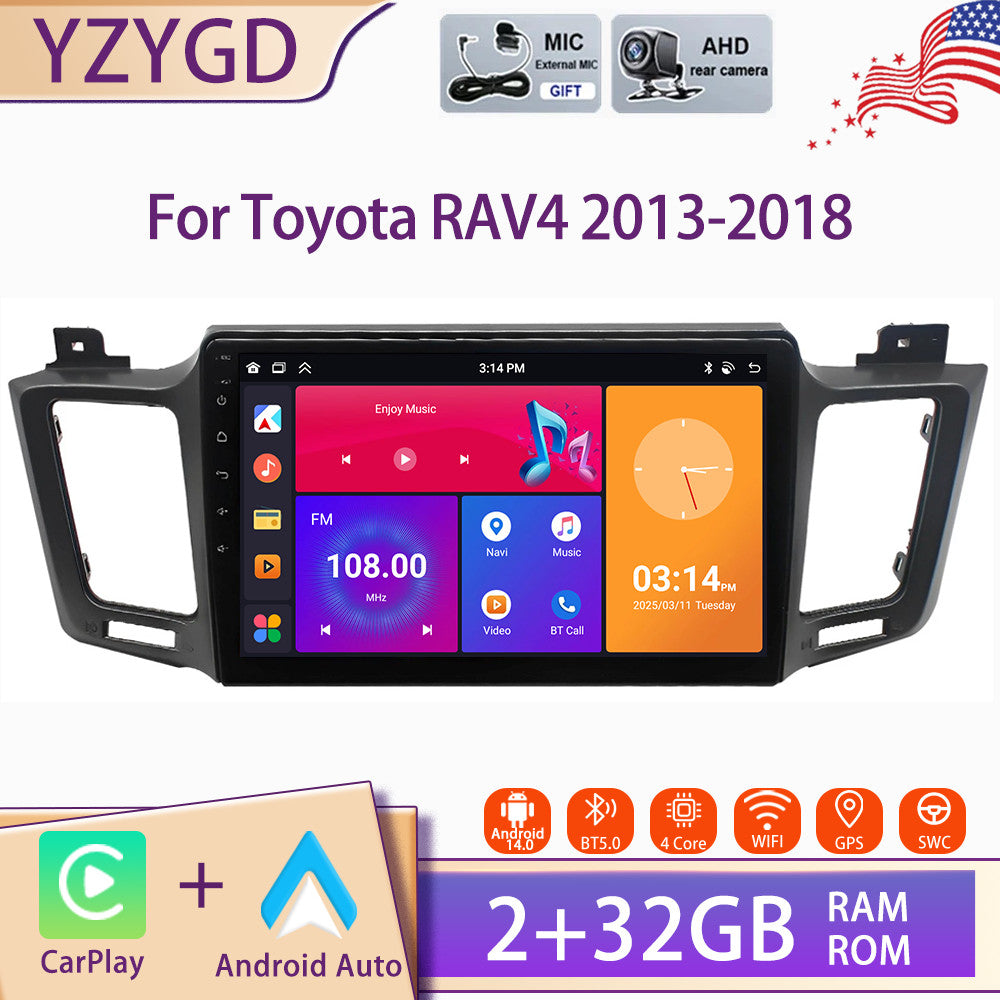 Carplay Car Radio 10 Android for Toyota RAV4 2013-2018 Stereo GPS Navi Screen