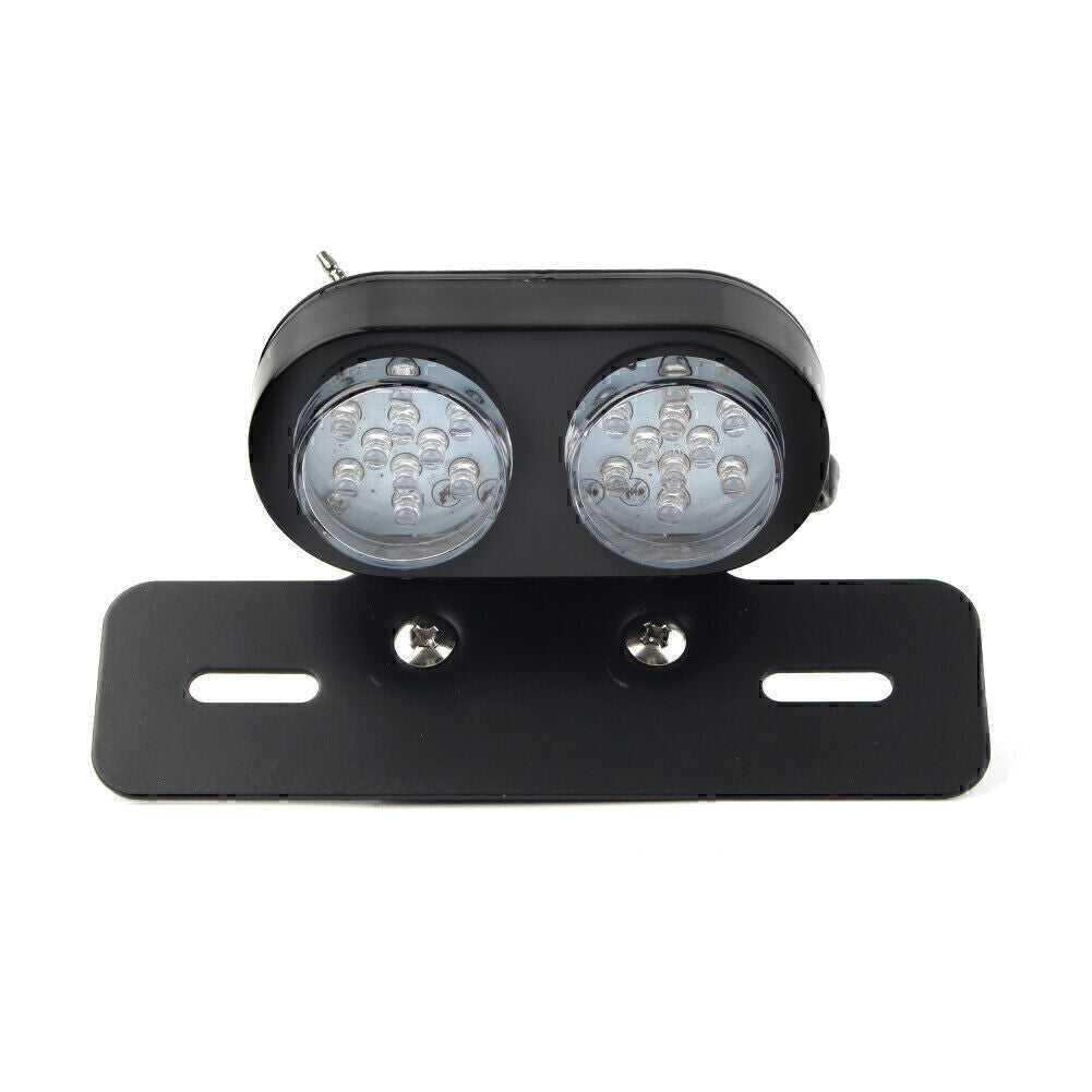 LED Tail Light w/ License Plate Mount Holder Fit Cafe Racer Brand Motorcycle