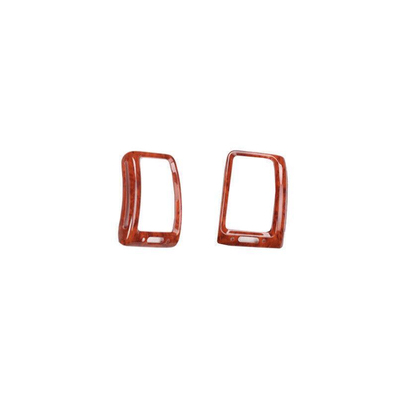 for Honda Accord 7th 2003-2007 Red Wood Grain Console LR Air Outlet Vent Trim