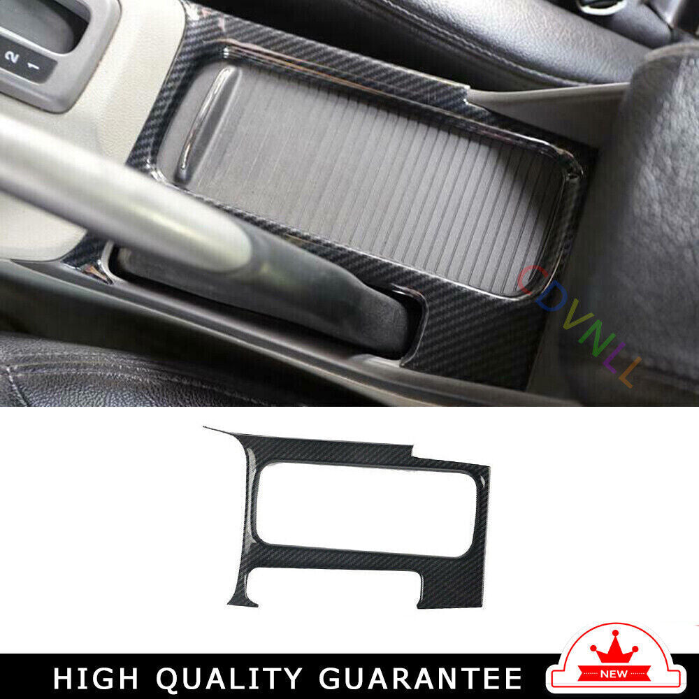 Console Storage Box Cover Trim 1 for Honda for Civic 9th 12-2015 Carbon Fiber ABS