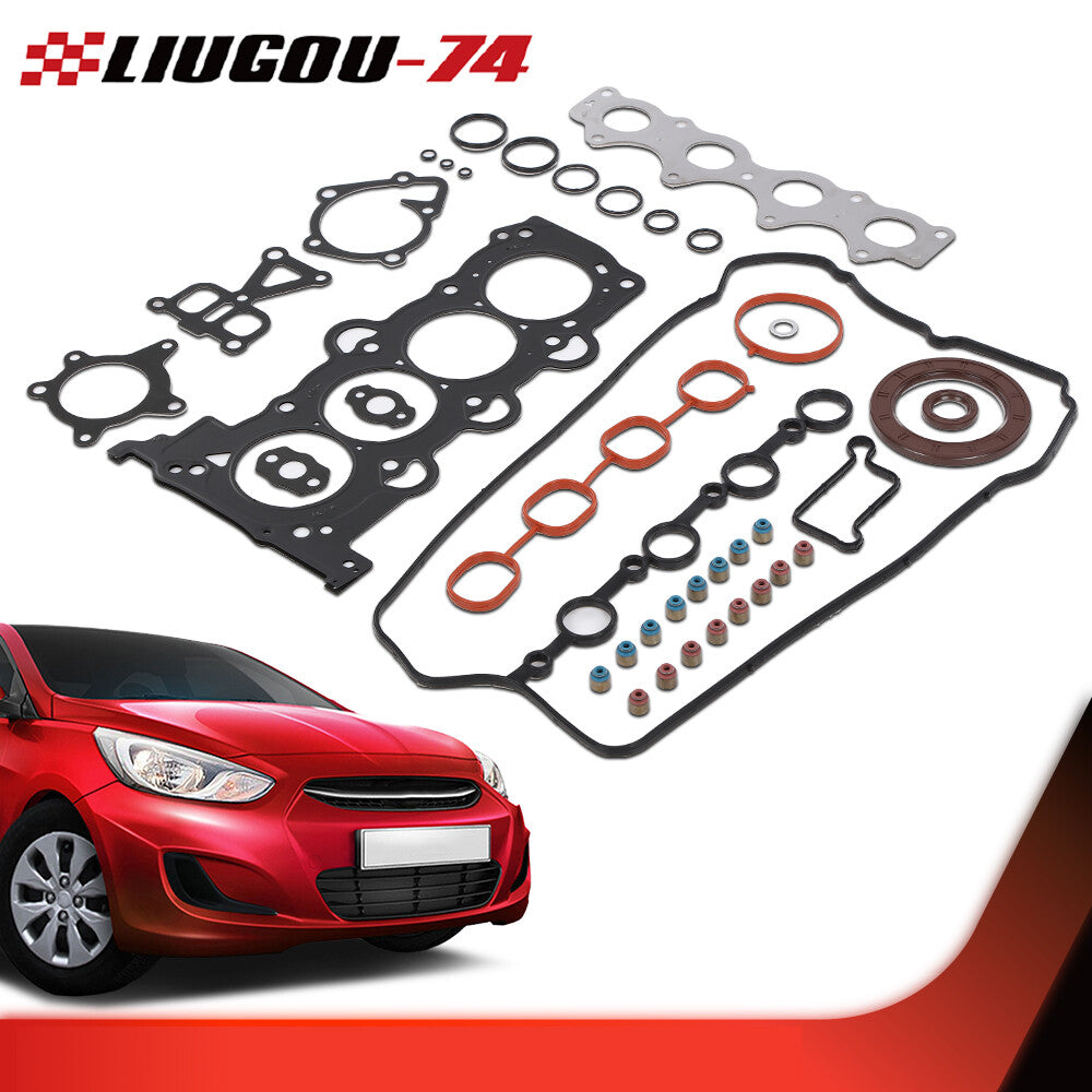 New engine head gasket kit suitable for 2012-2016 for Hyundai for Kia Rio 1.6L L4 engines.